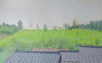 井田英夫「部屋の窓から」