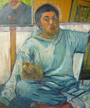 井田英夫「自画像」